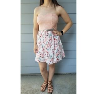 Coral Floral Dress size L
